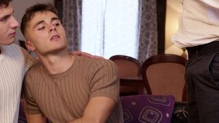 OMG! Daddy fucks his son’s boyfriend! This is so FUCKED UP!