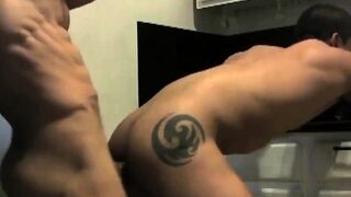 Hunk Latin Barebacks His Muscular Boyfriend